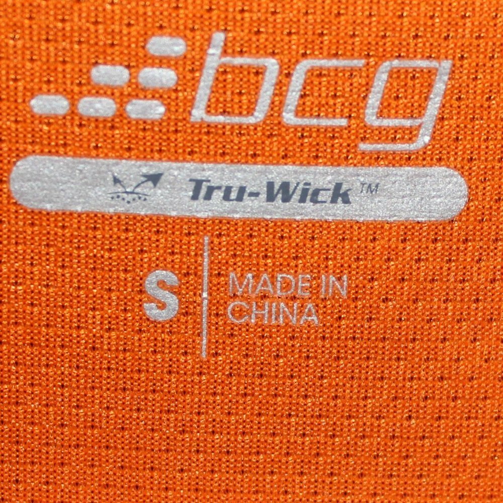 BCG Orange Tru-Wick Men's Small Collar Shirt - Picture 3 of 8